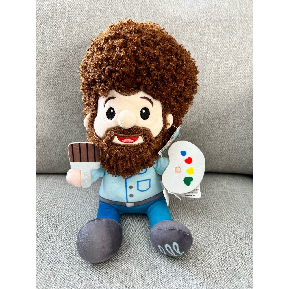Bob Ross Plush 10" Character Stuffed Plush Doll Chill Fiesta